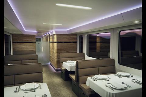 Impression of Stadler Rail dome car for the Rocky Mountaineer service.